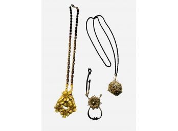 Floral Vintage Necklaces And Clip
