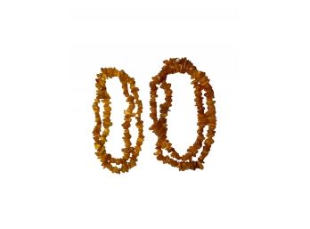 Two Strands Of Authentic Natural Amber
