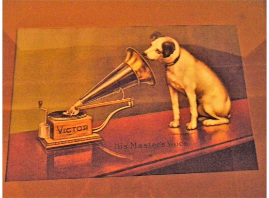 His Master's Voice, RCA Victor Dog Nipper Framed Print