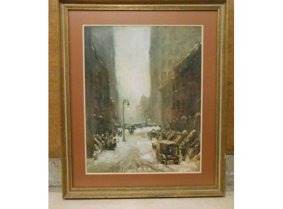 Robert Henri's 1902 Snow In New York Print