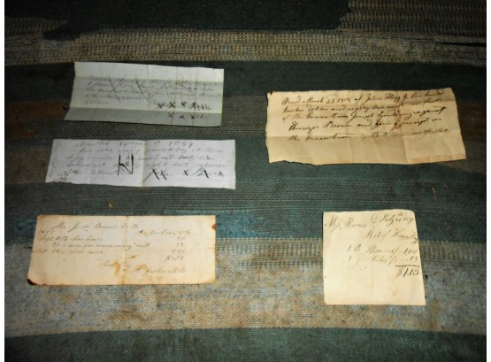 Antique Paperwork From 18 & 19th Centuries