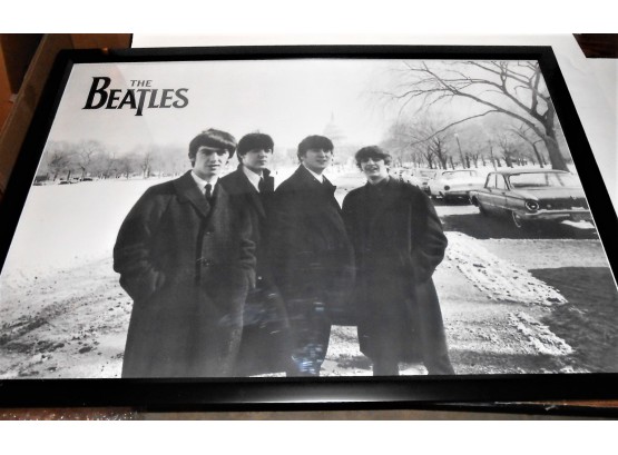 Rare, Beatles In Washington DC 1964 Poster Framed - Lot 177