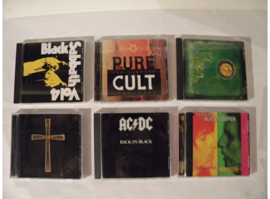 6 CD's- ACDC, Sabbath And More - Lot 112