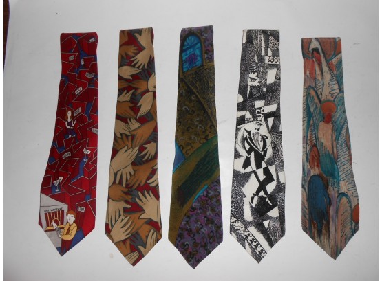 5 Beatles Song Title Ties - Day Tripper And More - Lot 191