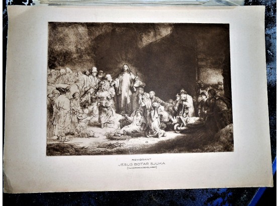 Rembrandt Book Plate Engravings
