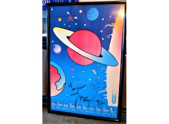 Peter Max Autographed Poster