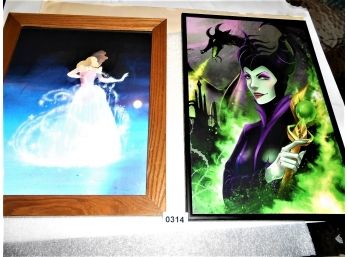 Holographic Cinderella And Maleficent From Sleeping Beauty