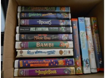 A Variety Of Children's Stories, Movies & Cartoons On DVD & VHS