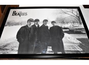 Rare, Beatles In Washington DC 1964 Poster Framed - Lot 177