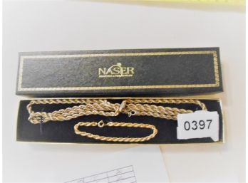 Gold Chain & Bracelet - Lot 397