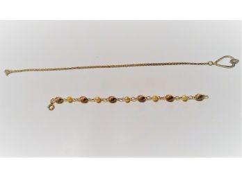 10k Gold Necklace ,  Opal And Gold Pendant And Bracelet- Lot 14