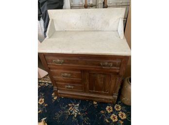 Beautiful Victorian Walnut Washstand Commode  Would Make A Great Vanity!