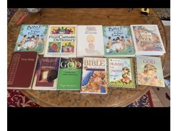 Large Lot Of Family Religious Books