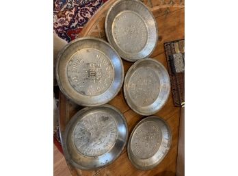 5 New England  Table Talk Flaky Crust Collectible Pie Tins