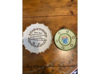 Pair Of Small Religious Decorative Plates