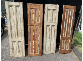 4 Rustic Antique Wooden Doors Or Shutters Great Decor