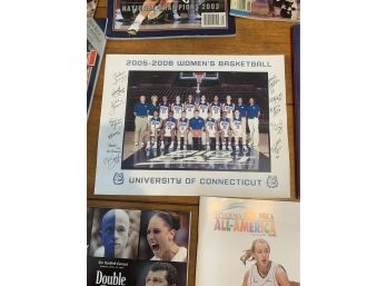 Large Lot Of UCCON Memorabilia   Including 2005-2006 Signed Team Photo And Sports Illustrated Magizines