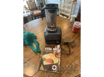 Vintage Vita Mix Kitchen Center With Recipe Book