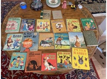 Large Lot Of Vintage, Antique Children's Books Including Little Golden Books, Dr Seuss Bobbsey Twins And More