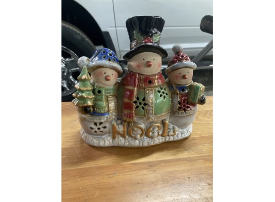 Cute 3 Snowmen Christmas Carol Music Box