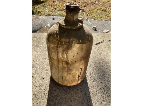 Antique Gallon Glass Bottle With A Cork