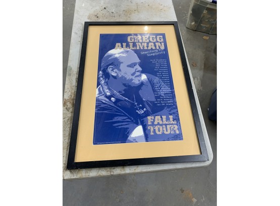 Greg Allman Beautifully Framed And Matted Poster