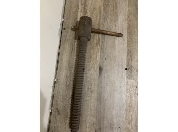 Antique Large Wooden Screw