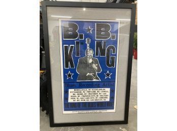 B.B King Concert Poster Framed