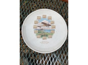 The New York Store Winsted Ct Calendar Plate 1913 Plane