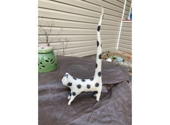 Cute Long Tailed Decorative Cat 11 1/2 Tall