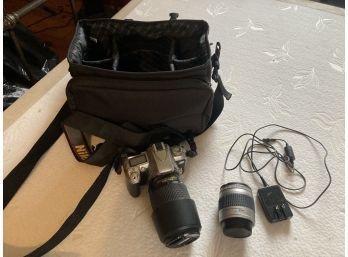 Nikon N75 Camera With Carrying Case & 2 Lenses, Accessories