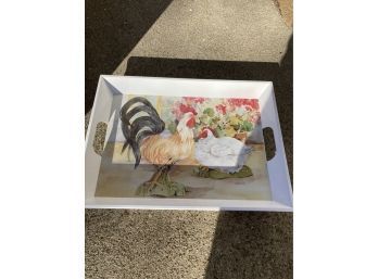 Italian Chicken And Rooster Serving Tray