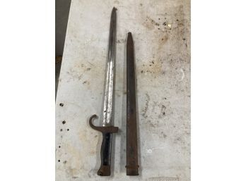 French Mannlicher Berthier Bayonet Late 1800's Early 1900's