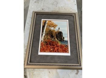 Lighthouse Photo Numbered And Signed By Artist In Gorgeous Ornate Frame