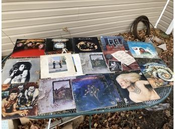 Lot Of 15 Vintage Rock And Roll And Other Records