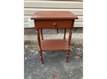 Country Rustic Painted Side Table