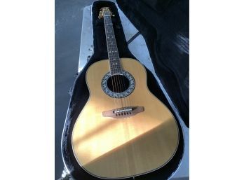 Beautiful Ovation Guitar With Acoustic A40 Amp