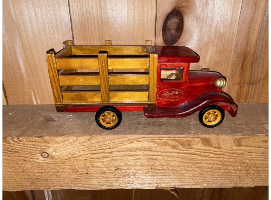 Vintage Wooden Lindt Chocolates Truck