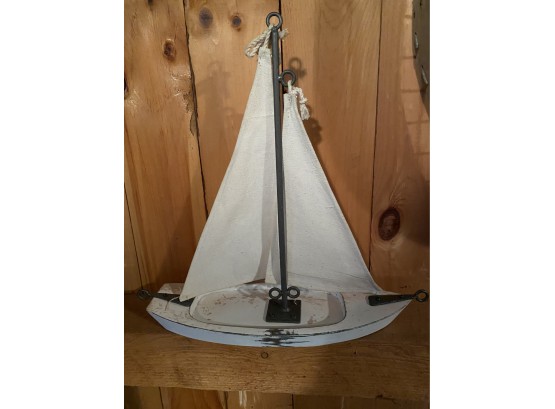 Vintage Wooden Sailboat
