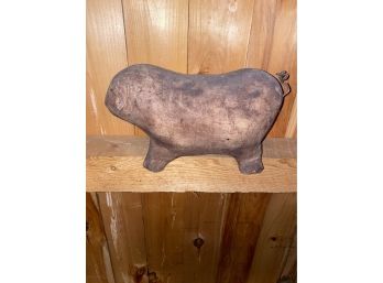 Antique Toy Leather Pig