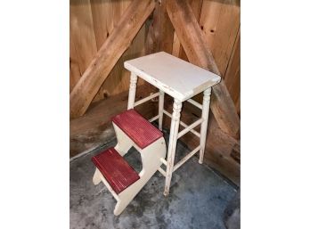 Vintage Folding Stepping Stool, Great Country Look
