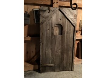 Awesome Antique Barn Door With A Window.