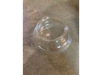 Large Glass Serving Or Candle Bowl