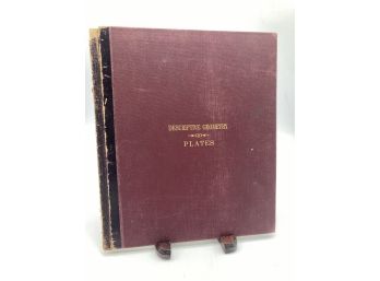 Plates To Descriptive Geometry By Albert E. Church 1892 Hardcover With Figures & Illustrations