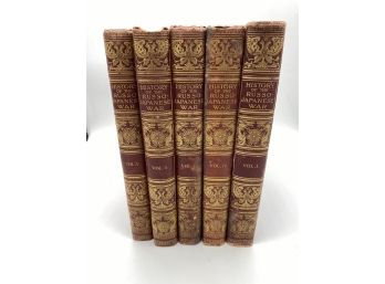 Antique Cassell's History Of The Russo-japanese War In 5 Volumes Illustrated Special Editions