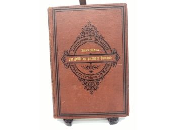Karl Marx: Herausgegeben Von Karl Kautsn 1909 Antique Book