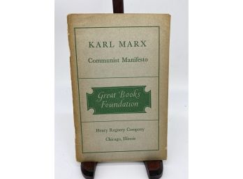 Communist Manifesto By Karl Marx Great Books Foundation Edition 1950