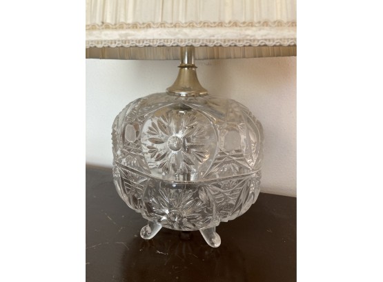 Heavy Duty Crystal Lamp With Eagle 1 Of 2