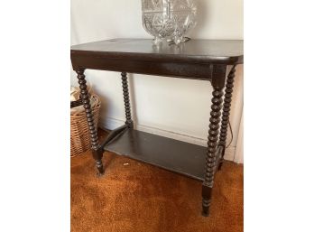 Mahogany Side Table With Twist Legs