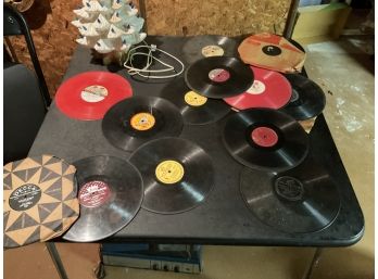 Lot Of Records Without Sleeves